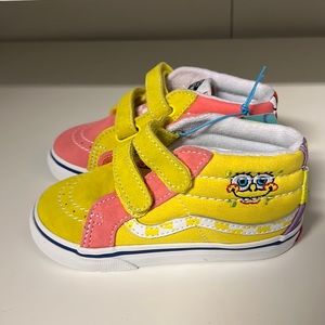 Vans Sk8-Mid Rise SpongeBob Best Friends Toddler Shoes (9T)